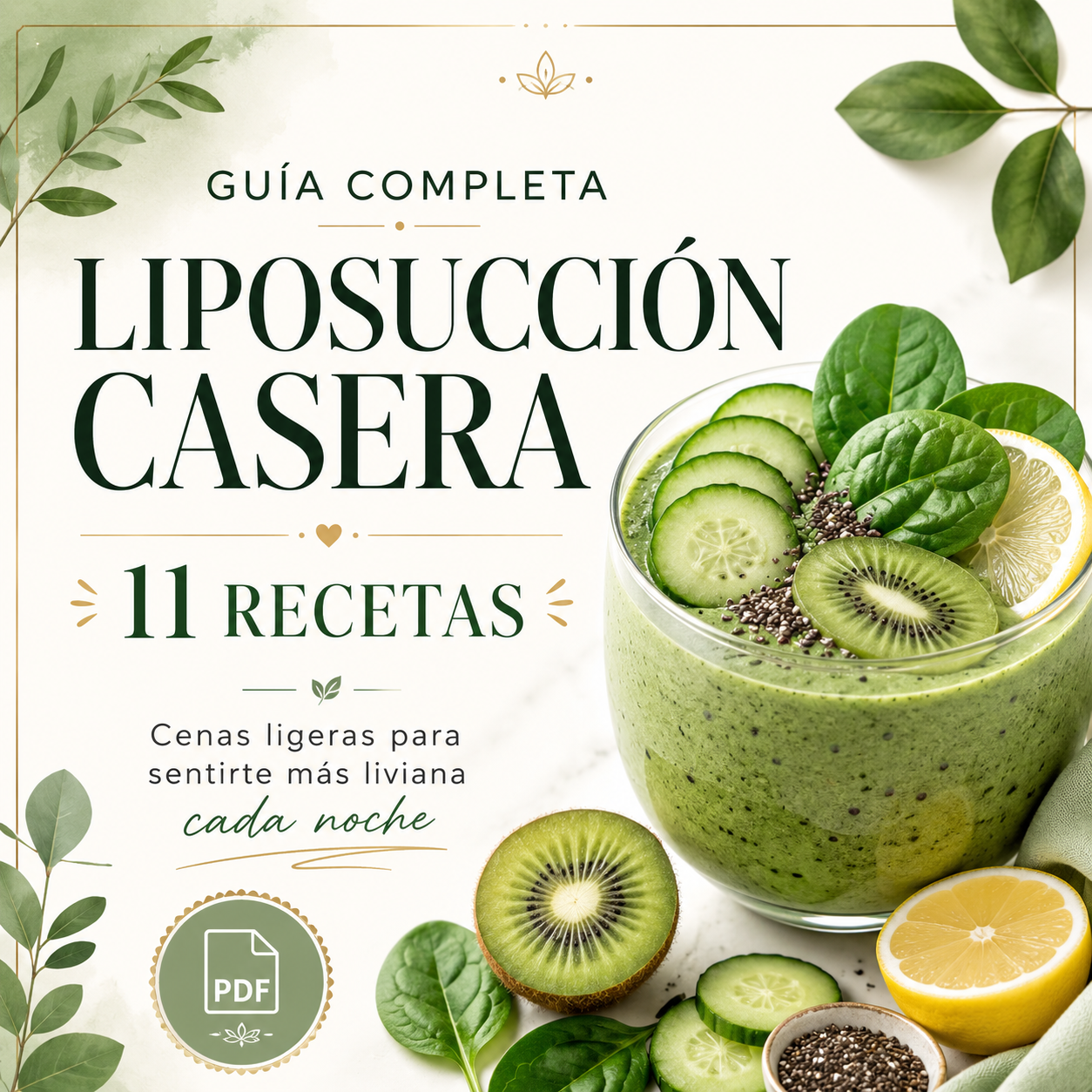 Guía Completa: Liposucción Casera — 36 Recetas (PDF)