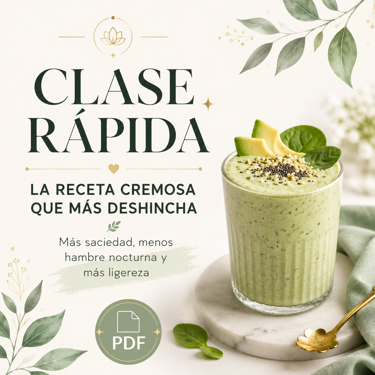 Clase Rápida: La Receta Cremosa que Más Deshincha