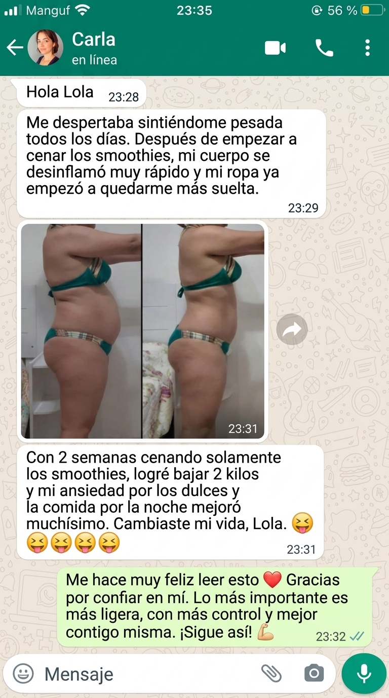 Testimonio real de cliente 1 vía WhatsApp